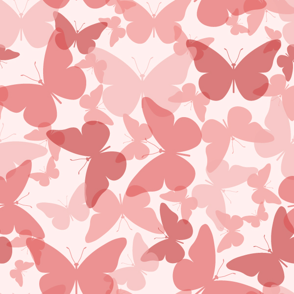 cute butterflies multidirectional seamless pattern