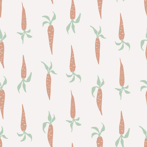 carrot rows seamless pattern for fabric