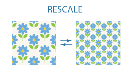 rescale pattern make elements bigger or smaller