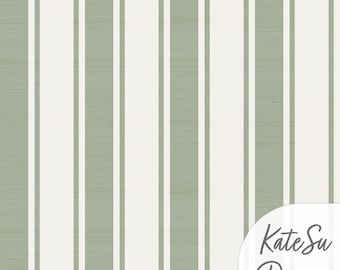 Seamless pattern instant download sage green ticking stripes