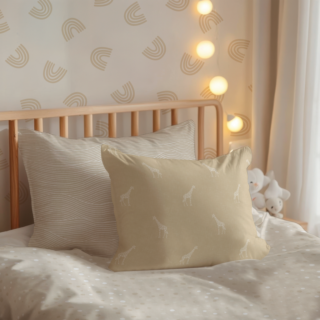 playful boho rainbow toss wallpaper