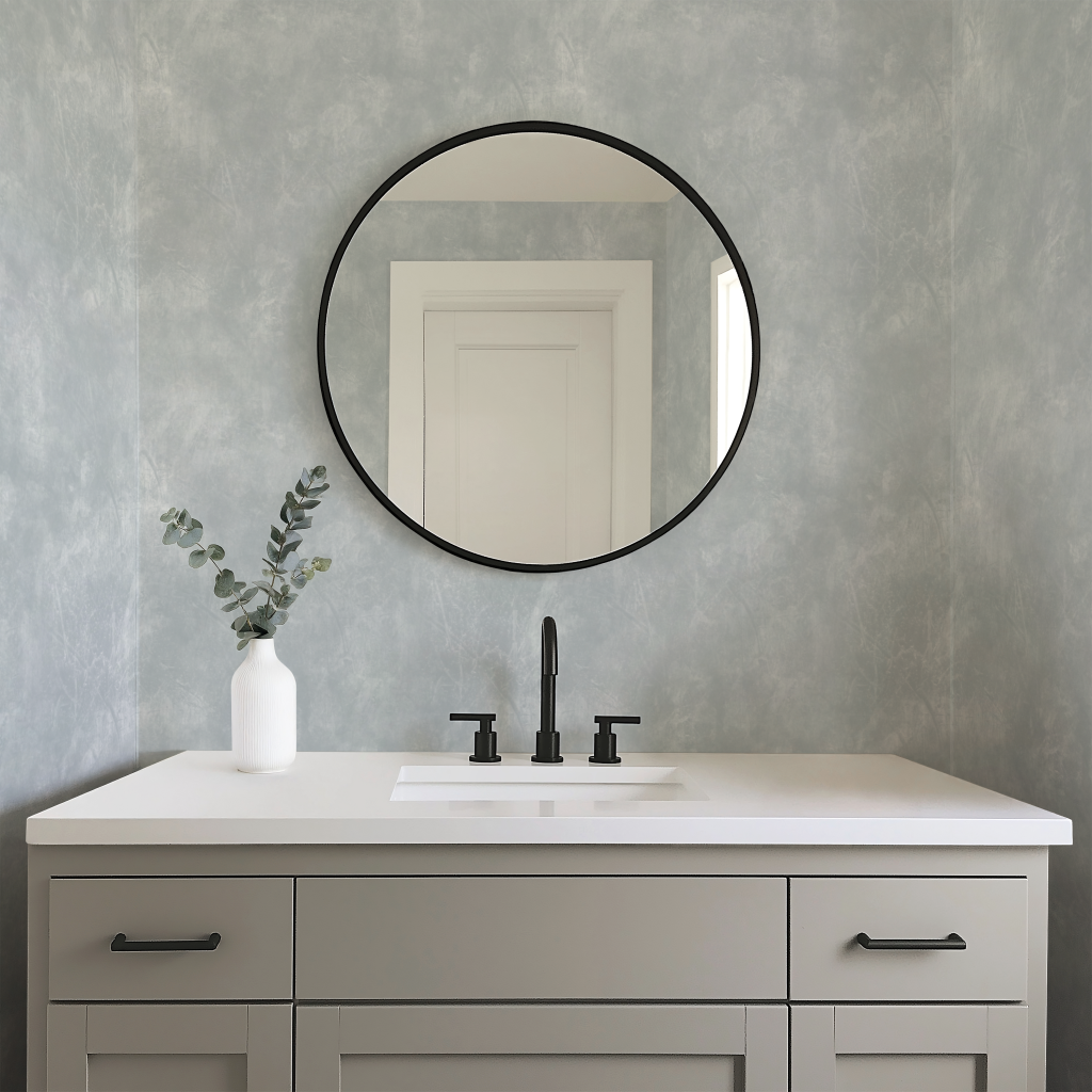 foggy gray plaster texture wallpaper