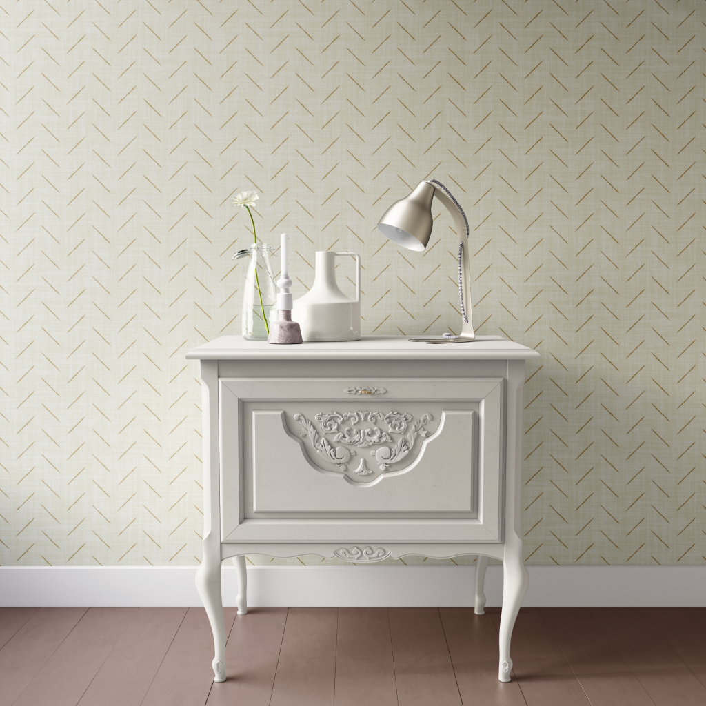 small scale herringbone wallpaper